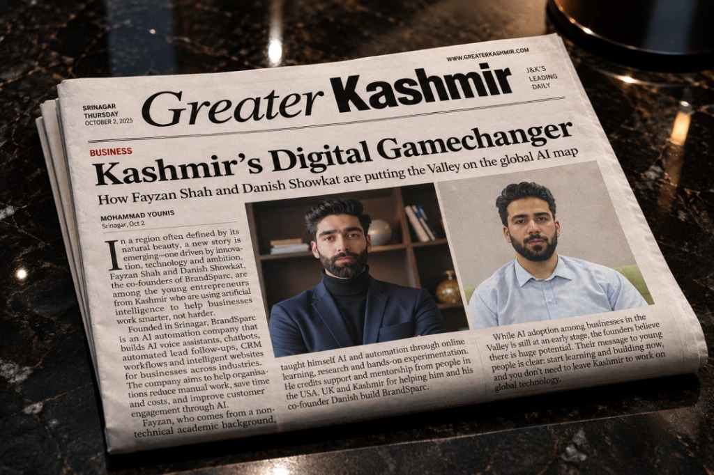 Greater Kashmir Feature — Kashmir's Digital Gamechanger featuring Fayzan Shah and Danish Showkat